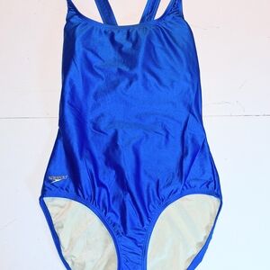 Speedo Women's Blue One-Piece Swimsuit